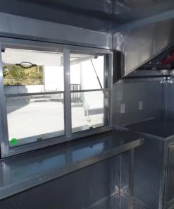 8.5' x 20' Concession Food Trailer White Event Catering -Cheap Concession Trailers Shop sam 4545