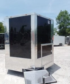 8.5' x 20' Black And Orange Food Catering Concession Trailer -Cheap Concession Trailers Shop sam 4594 1