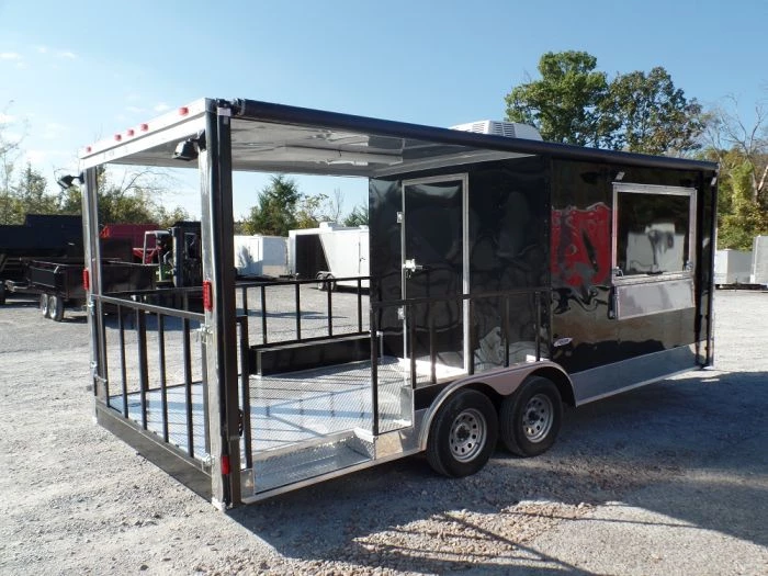 8.5' x 20' Concession Food Trailer Black Event Catering 5 8.5' x 20' Concession Food Trailer Black Event Catering - Image 5