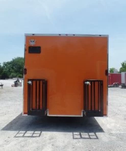 8.5' x 20' Black And Orange Food Catering Concession Trailer -Cheap Concession Trailers Shop sam 4598 1