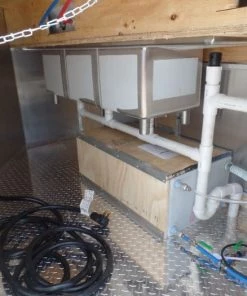 8.5' x 20' Black And Orange Food Catering Concession Trailer -Cheap Concession Trailers Shop sam 4602 1