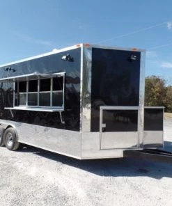 8.5' X 20' Concession Trailer Black Food Event Catering -Cheap Concession Trailers Shop sam 4619