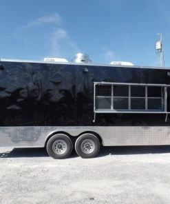 8.5' X 20' Concession Trailer Black Food Event Catering -Cheap Concession Trailers Shop sam 4626