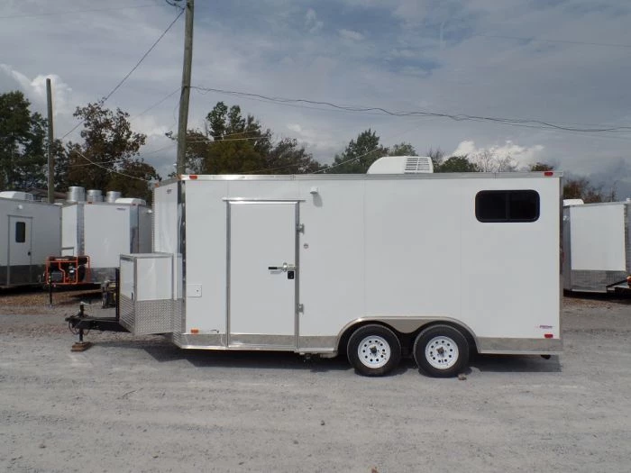 8.5' x 16' Concession Trailer White Food Event Catering 3 8.5' x 16' Concession Trailer White Food Event Catering - Image 3