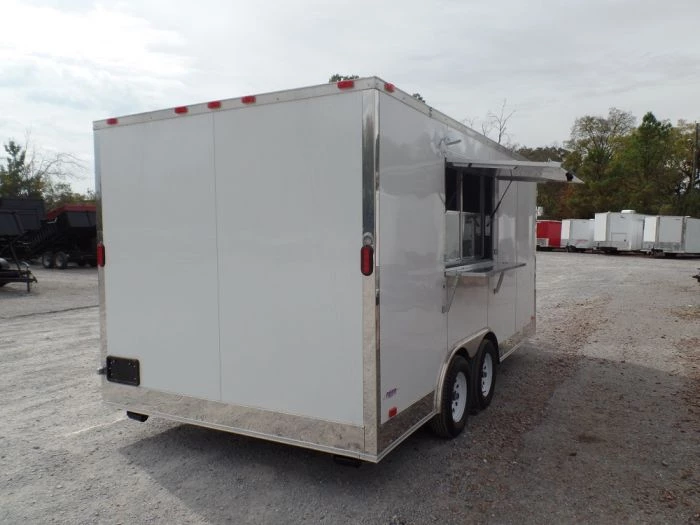 8.5' x 16' Concession Trailer White Food Event Catering 12 8.5' x 16' Concession Trailer White Food Event Catering - Image 12
