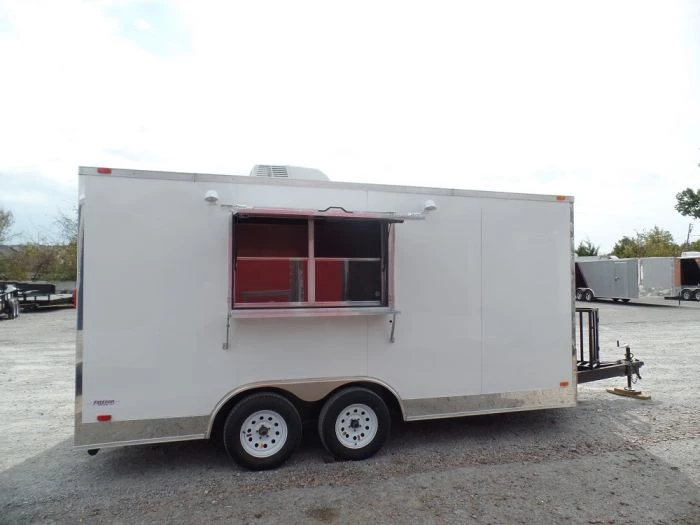 8.5' x 16' Concession Trailer White Food Event Catering 5 8.5' x 16' Concession Trailer White Food Event Catering - Image 5