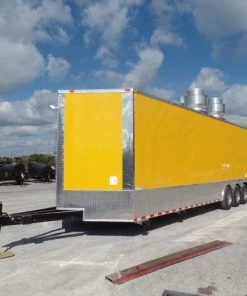 Concession Trailer 8.5' x 32' Yellow Food Event Catering -Cheap Concession Trailers Shop sam 4704