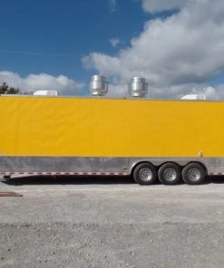 Concession Trailer 8.5' x 32' Yellow Food Event Catering -Cheap Concession Trailers Shop sam 4706