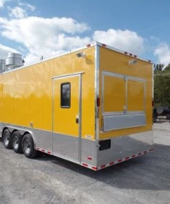 Concession Trailer 8.5' x 32' Yellow Food Event Catering -Cheap Concession Trailers Shop sam 4708