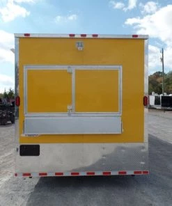 Concession Trailer 8.5' x 32' Yellow Food Event Catering -Cheap Concession Trailers Shop sam 4709