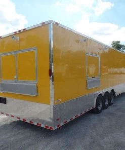 Concession Trailer 8.5' x 32' Yellow Food Event Catering -Cheap Concession Trailers Shop sam 4710