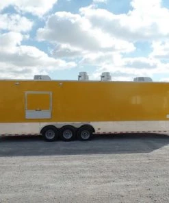 Concession Trailer 8.5' x 32' Yellow Food Event Catering -Cheap Concession Trailers Shop sam 4711