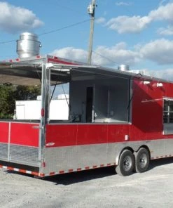 8.5' x 30' Concession Food Trailer Red Event Catering 48 8.5' x 30' Concession Food Trailer Red Event Catering -Cheap Concession Trailers Shop sam 4741 1