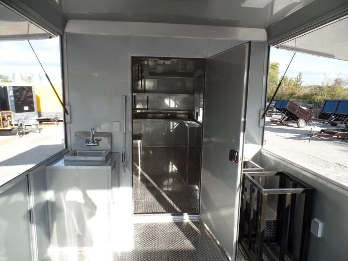 8.5' x 30' Concession Food Trailer Red Event Catering 17 8.5' x 30' Concession Food Trailer Red Event Catering - Image 17