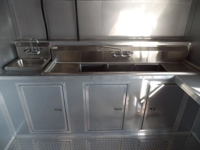 8.5' x 30' Concession Food Trailer Red Event Catering 9 8.5' x 30' Concession Food Trailer Red Event Catering - Image 9