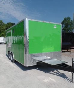 8.5' x 16' Lime Green Concession Food Trailer -Cheap Concession Trailers Shop sam 4914 1 1
