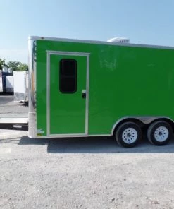 8.5' x 16' Lime Green Concession Food Trailer -Cheap Concession Trailers Shop sam 4923 1 1