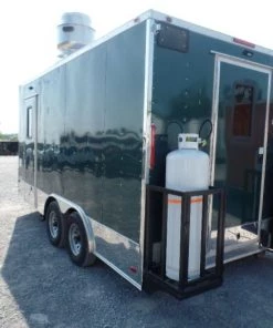 8.5' x 16' Food Event Concession Emerald Green Trailer With Appliances 58 8.5' x 16' Food Event Concession Emerald Green Trailer With Appliances -Cheap Concession Trailers Shop sam 4949 1