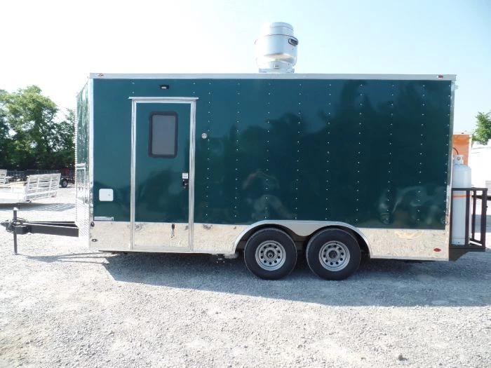 8.5' x 16' Food Event Concession Emerald Green Trailer With Appliances 13 8.5' x 16' Food Event Concession Emerald Green Trailer With Appliances - Image 13