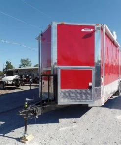 8.5' x 28' Concession Food Trailer Red Event Catering -Cheap Concession Trailers Shop sam 5166