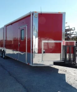 8.5' x 28' Concession Food Trailer Red Event Catering -Cheap Concession Trailers Shop sam 5167
