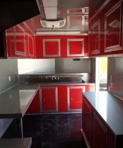 8.5' x 28' Concession Food Trailer Red Event Catering -Cheap Concession Trailers Shop sam 5171