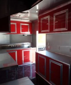 8.5' x 28' Concession Food Trailer Red Event Catering -Cheap Concession Trailers Shop sam 5173