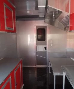 8.5' x 28' Concession Food Trailer Red Event Catering -Cheap Concession Trailers Shop sam 5174