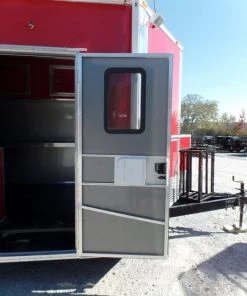 8.5' x 28' Concession Food Trailer Red Event Catering -Cheap Concession Trailers Shop sam 5184