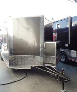 8.5' x 20' Concession Food Trailer Charcoal Grey Event Catering -Cheap Concession Trailers Shop sam 5186
