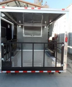 8.5' x 20' Concession Food Trailer Charcoal Grey Event Catering -Cheap Concession Trailers Shop sam 5191