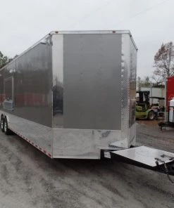 8.5' x 30' Concession Food Trailer Light Pewter Event Catering -Cheap Concession Trailers Shop sam 5444