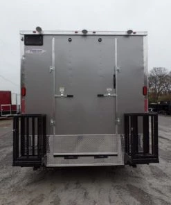 8.5' x 30' Concession Food Trailer Light Pewter Event Catering -Cheap Concession Trailers Shop sam 5453