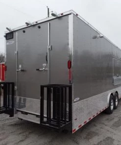 8.5' x 30' Concession Food Trailer Light Pewter Event Catering -Cheap Concession Trailers Shop sam 5454