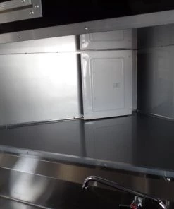 8.5' x 24' Concession Food Trailer Black BBQ Event -Cheap Concession Trailers Shop sam 5517