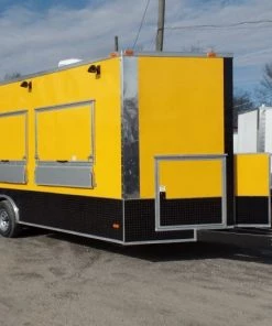 8.5' x 20' Concession Trailer Yellow Food Event Catering -Cheap Concession Trailers Shop sam 5584