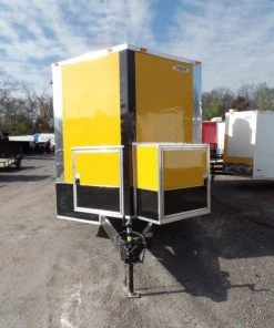 8.5' x 20' Concession Trailer Yellow Food Event Catering -Cheap Concession Trailers Shop sam 5585