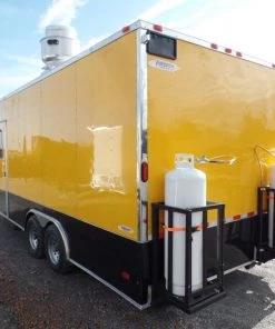 8.5' x 20' Concession Trailer Yellow Food Event Catering -Cheap Concession Trailers Shop sam 5594