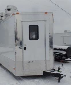 8.5' x 20' Concession Food Trailer White With Appliances -Cheap Concession Trailers Shop sam 5674 1