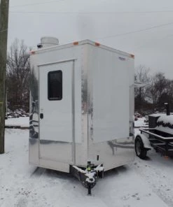 8.5' x 20' Concession Food Trailer White With Appliances -Cheap Concession Trailers Shop sam 5675 1