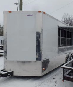 8.5' x 20' Concession Food Trailer White Event Catering -Cheap Concession Trailers Shop sam 5676