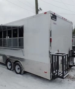 8.5' x 20' Concession Food Trailer White Event Catering -Cheap Concession Trailers Shop sam 5678