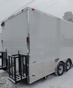 8.5' x 20' Concession Food Trailer White With Appliances -Cheap Concession Trailers Shop sam 5679 1