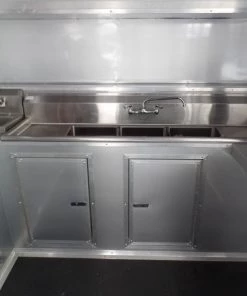 8.5' x 20' Concession Food Trailer White With Appliances -Cheap Concession Trailers Shop sam 5681 1
