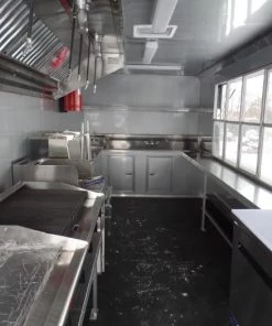 8.5' x 20' Concession Food Trailer White Event Catering -Cheap Concession Trailers Shop sam 5687