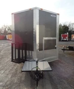 8.5' x 17' Concession Trailer Charcoal Grey Food Event Catering -Cheap Concession Trailers Shop sam 5738