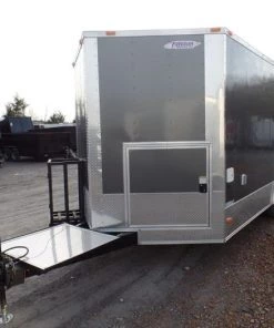 8.5' x 17' Concession Trailer Charcoal Grey Food Event Catering -Cheap Concession Trailers Shop sam 5739
