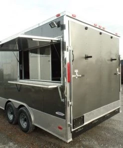 8.5' x 17' Concession Food Trailer Charcoal Grey -Cheap Concession Trailers Shop sam 5743 1