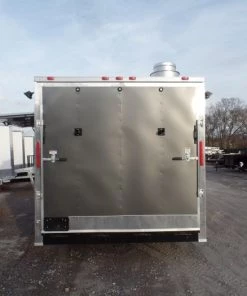 8.5' x 17' Concession Trailer Charcoal Grey Food Event Catering -Cheap Concession Trailers Shop sam 5744
