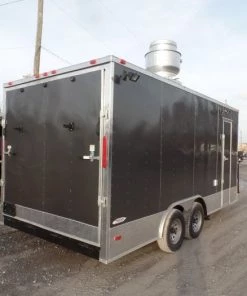 8.5' x 17' Concession Food Trailer Charcoal Grey -Cheap Concession Trailers Shop sam 5745 1